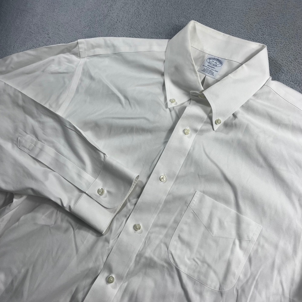 Brooks Brothers Regent Fit White Non-Iron Supima Cotton Dress Shirt 17-35